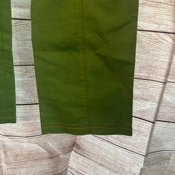 Ekuro She Say Jeans retro flare pants green hippie Size Medium - Picture 3 of 12